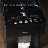 Siemens EQ500 klassische automatische Espressomaschine, TFT-Farbbildschirm, 5 Kaffee- und Milchsorten, Doppeltassenfunktion, einfache Reinigung, abnehmbare Brüheinheit, mit Milchschlauch, schwarz, TP511E19