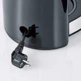 SEVERIN Espressomaschine „TypeSwitch“ mit Glaskaraffe und Timer, AromaSwitch zur Auswahl von 2 Brühoptionen, Digitaluhr mit Timerfunktion, für bis zu 10 Tassen, 1000 W, Edelstahl gebürstet-schwarz, KA 4826