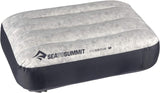 Sea to Summit – Eros Daunen-Reisekissen L – Ultraleicht und aufblasbar – 10D-Material – Premium-Daunenkissen – rutschfest – zum Wandern und Camping – 42 x 28 x 12 cm – Grau – 95 g Naty Shop Reisekissen Regular Grau