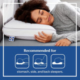 Sealy Essentials Memory Foam-Kissen Standard Weiß 2-teilig Naty Shop Standard-Kissen