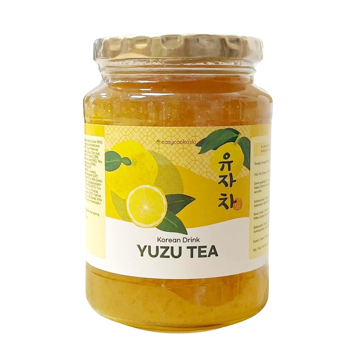 Easycookasia Koreanisches Getränk – Yuzu-Tee | Fruchtig, süß und zitrisch | Mit Vitamin C | Für Tee, Limonade, Cocktails und Desserts | Entdecken Sie die asiatische Teekultur (500g)