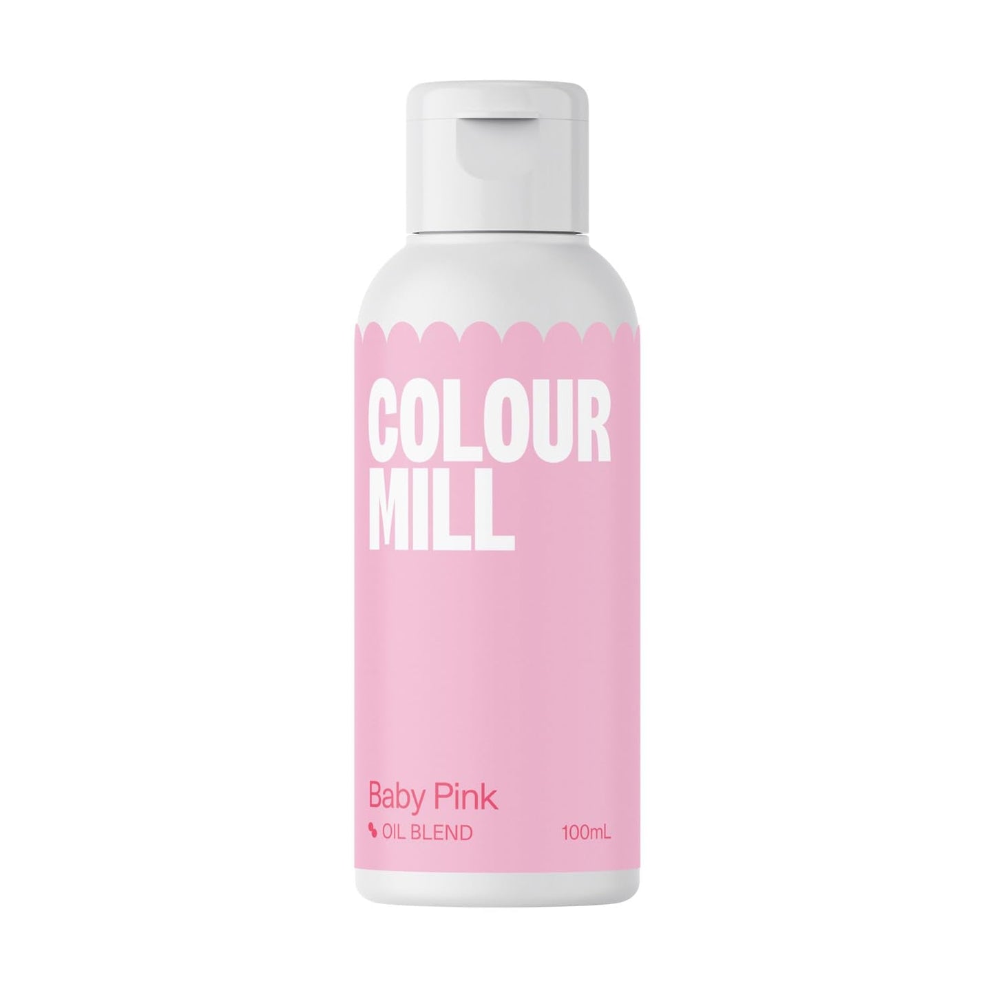 Color Mill Lebensmittelfarbe auf Ölbasis, blassrosa Ölmischung – Lebensmittelfarbe für Schokolade, Fondant, Muffins, Kuchen, Backen, Makronen – Lebensmittelfarbe für Kuchendekoration – 100 ml
