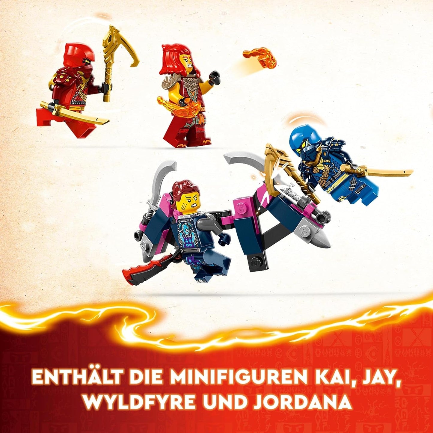 LEGO NINJAGO Kais Ninja-Klettermechanik-Set, Ninja-Spielzeug mit baubarer Actionfigur und 4 Minifiguren, Abenteuerset für Kinder, Geburtstagsgeschenk für 9-jährige Jungen und Mädchen 71812 Bausets Beuche the LEGO-Store
