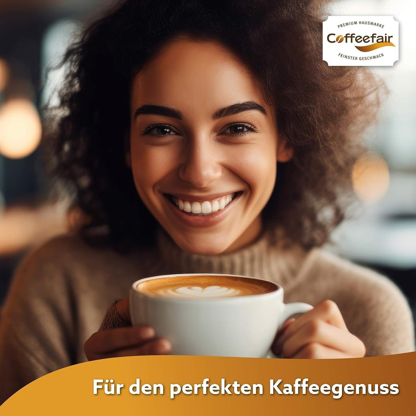 Coffeefair Cafe Creme Kaffeebohnen in Barista-Qualität – 1 kg für Kaffeevollautomaten, Mischbohne für Kaffee oder Espresso verwendbar, schonende Trommelröstung
