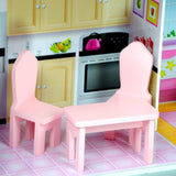 Olivia's Small World Riesenpuppenhaus, großes Puppenhaus aus Holz mit Möbeln und Zubehör, 3-stöckiges Puppenhaus für Kinder, Puppenhaus für 12-Zoll-Puppen, ab 3 Jahren Naty Shop Puppenhäuser