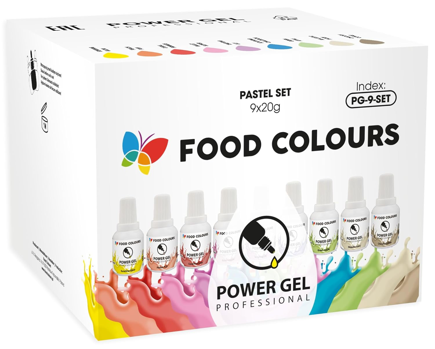 Gel-Lebensmittelfarbe, Beige, Champagnerfarbe, 20 g. Lebensmittelfarbe für ein breites Anwendungsspektrum zum Dekorieren von Kuchen, Torten, Sahne, Biskuit, Royal Icing, Macarons.