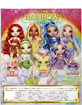 Rainbow High Modepuppe mit Schleim und Haustier – Lila – 28 cm große Glitzerpuppe mit Glitzerschleim, magischem Haustier und Modeaccessoires – Spielzeug für Kinder – ideal für 4–12 Jahre