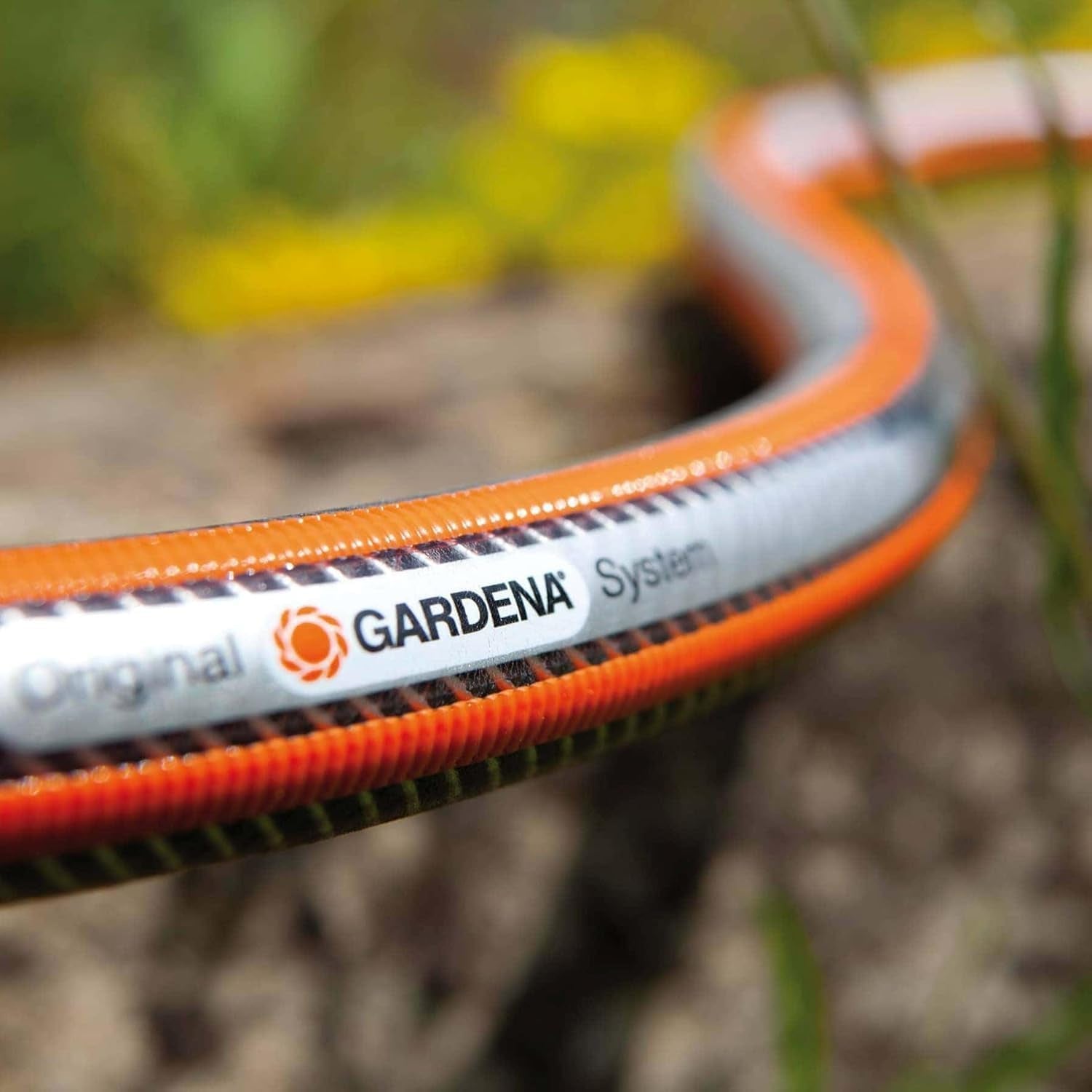 Gardena Gartenschlauch Polyvinylchlorid (PVC), Comfort HighFLEX 19 mm (3/4 Zoll), 50 m: Gartenschlauch mit Power-Grip-Profil, 30 bar Berstdruck, sehr flexibel, formstabil, UV-beständig, verpackt (18085-20)