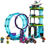 LEGO 60361 City Stuntz Ultimate Stunt Rider Challenge, 3-in-1-Stunts für 1 oder 2 Spieler, mit 2 Spielzeugmotorrädern für Kinder, Set 2023 Bausätze Besuchen Sie den LEGO-Store
