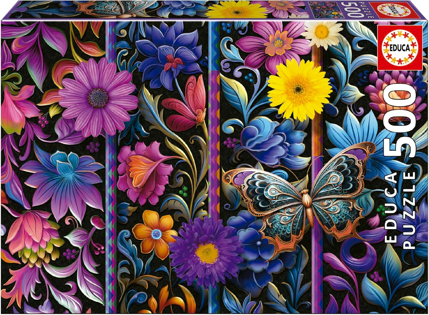 Educa - Puzzle mit 500 Teilen für Erwachsene | Bada Bloom. Abmessungen: 48 x 34 cm. Inklusive Fixpuzzle-Puzzlekleber. Seit 11 Jahren (19909) Puzzle Naty Shop Standardtitel