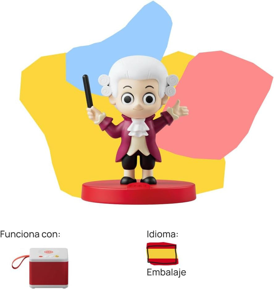 Klangfigur – süße Mozart-Symphonie – Lieder – Spielzeug, Lerninhalt, Spanisch, Kinder ab 0 Jahren, mehrfarbig, FFL30003 Bebe Naty Shop-Spielzeug