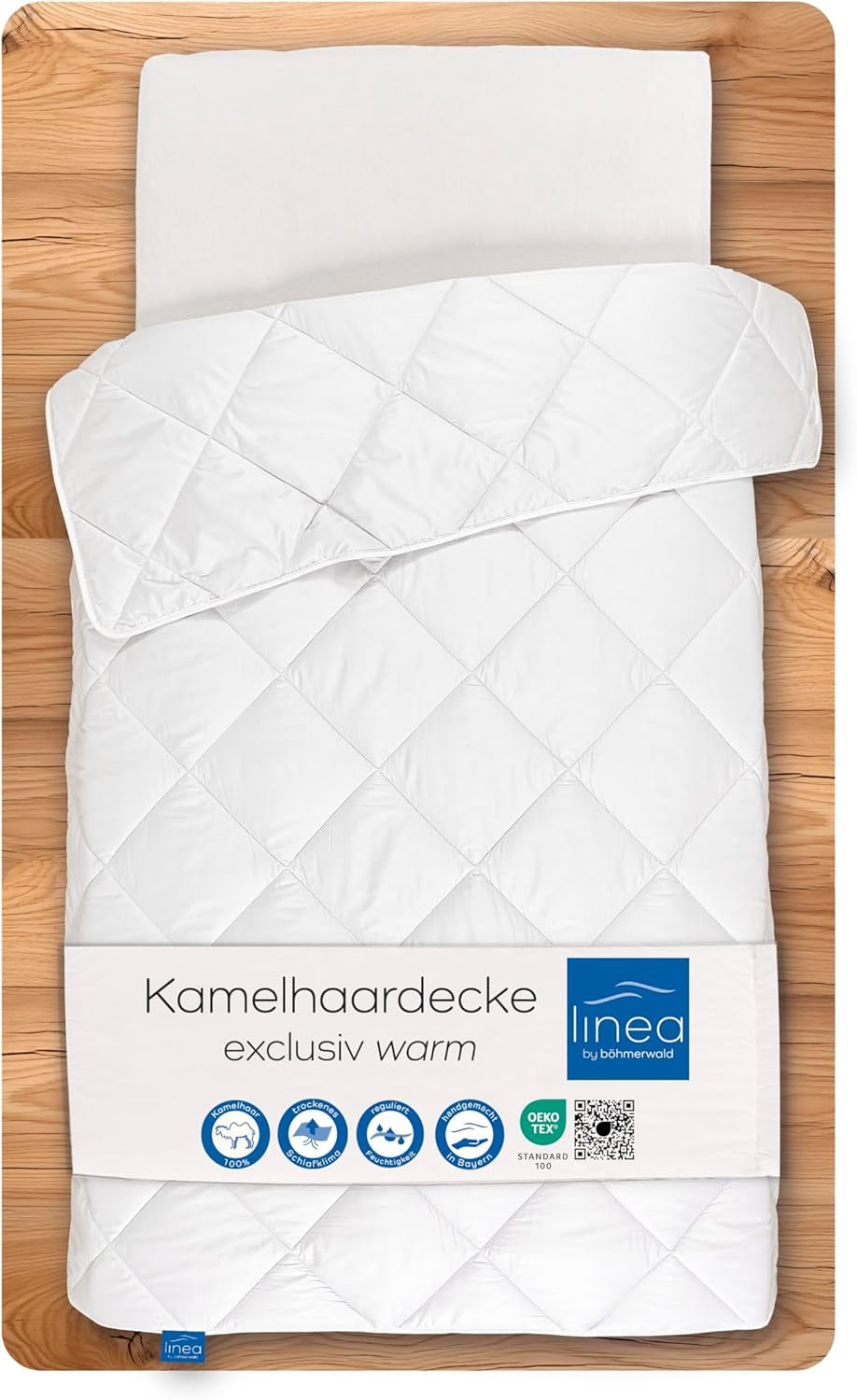 Böhmerwald Exklusive Steppdecke, Kamel, Weiß, 135 x 200 cm Steppdecken und Steppdecken Naty Shop 135 x 200 cm