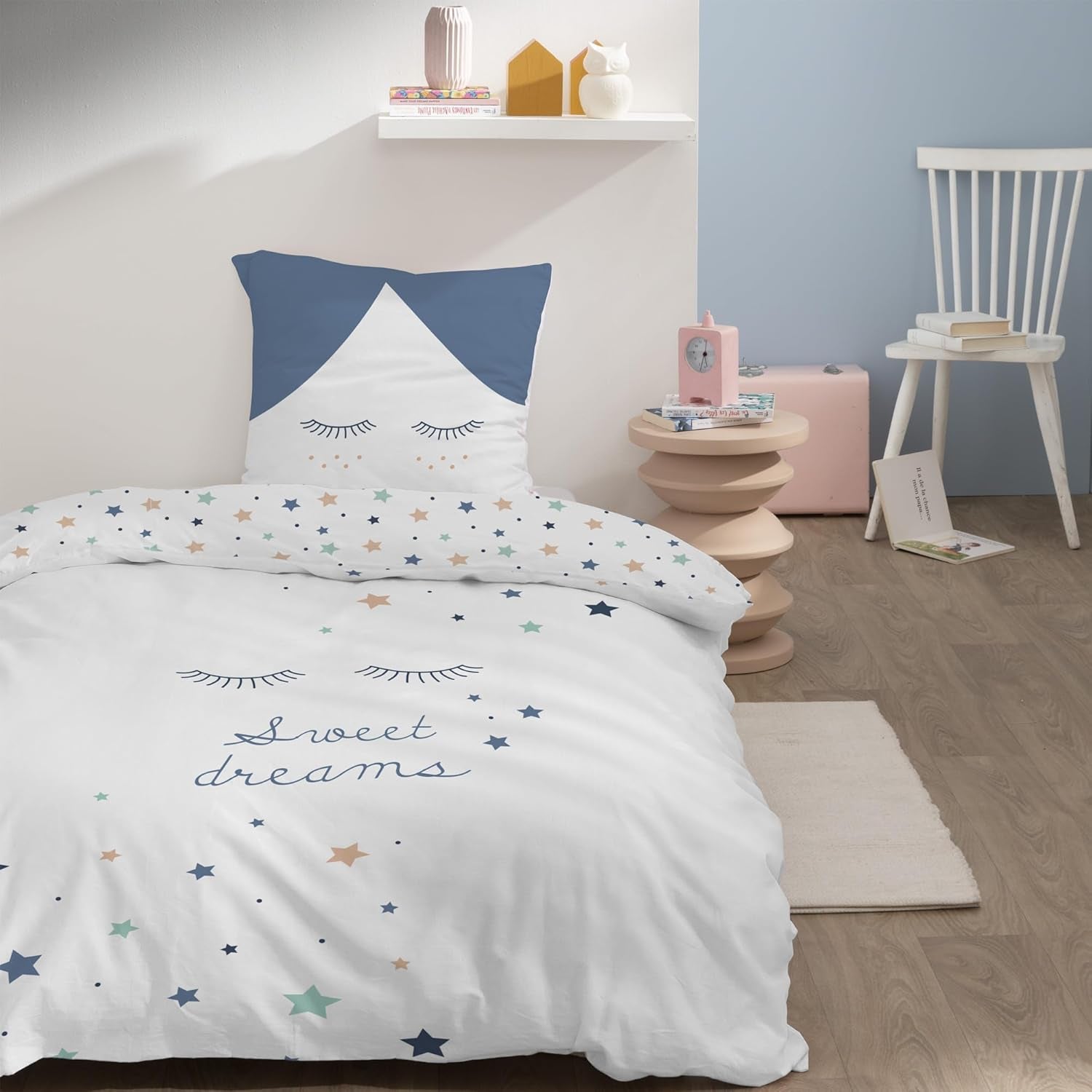 Bettwäsche-Set für Kinder, wendbar, Stars Bettwäsche – Kinder Naty Shop