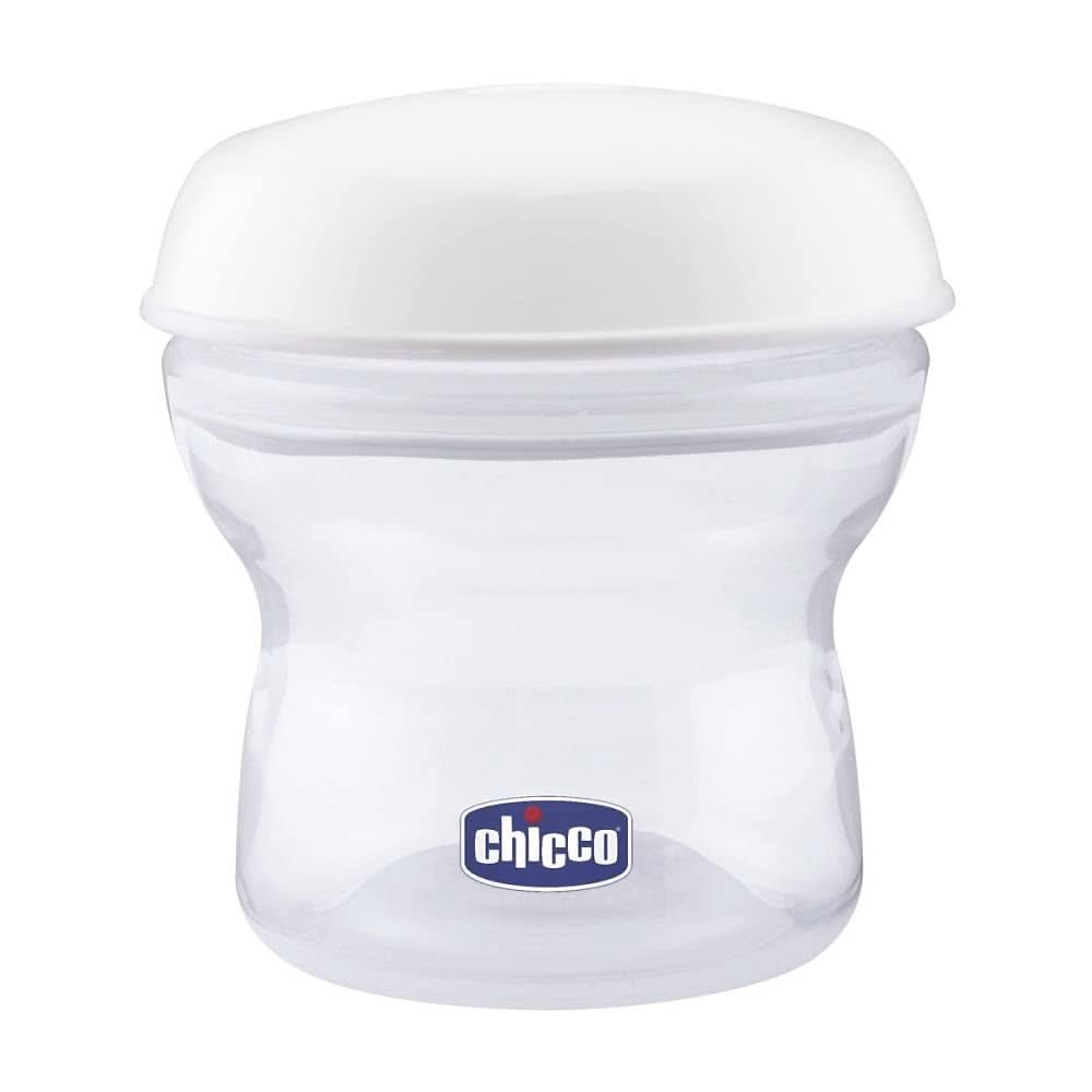 Chicco Milchaufbewahrungsbehälter Step up Neu Inklusive Silikonsauger Zubehör Essen und Stillen Bebe Naty Shop