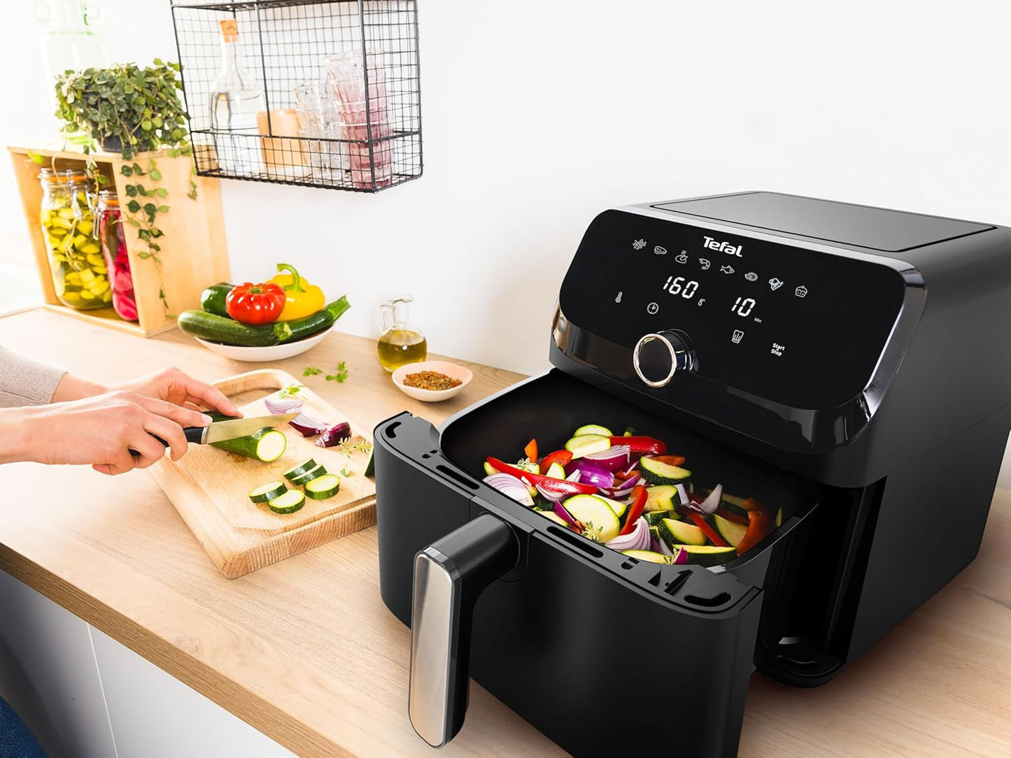 Tefal Easy Fry Mega Heißluftfritteuse, 7,5 Liter Fassungsvermögen, bis zu 8 Personen, EY8558E0 Haushaltsgeräte Naty Shop