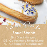 ScrapCooking – Getrocknete Ringelblumen 3,5 g – Essbare Blumen – Lebensmitteldekorationen zum Backen – Für Desserts, Kuchen, Torten, Muffins – Weihnachten, Frühling, Geburtstag – Goldgelb – 7471