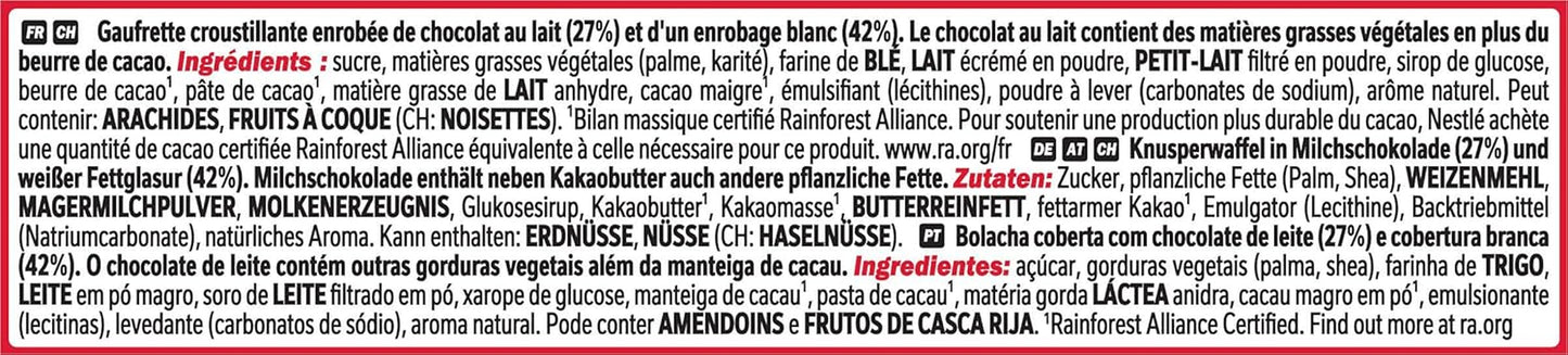 Nestlé Chunky Funky, knusprige Waffeln in Milchschokolade, 24er Packung (24 x 40g)