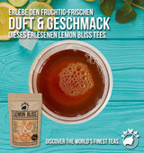 Nananaturas Original LEMON BLISS TEE 85G | Fruchtiger und erfrischender Sommer-Kräutertee | Als kalter Tee, Eistee oder klassisch heiß | Mit Blüten, Blättern und sonnengereiften Beeren | Kein Zucker