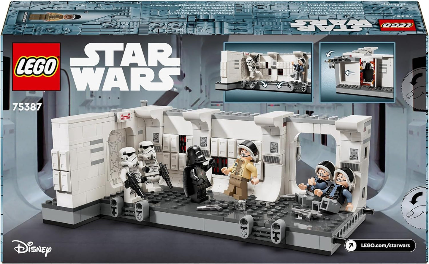LEGO Star Wars Tantive IV Boarding, A New Hope Movie Bauspielzeug, Fantasy-Spielset zum Sammeln, Geschenkidee für Jungen und Mädchen ab 8 Jahren und Sammler 75387 Bausets Beuche den LEGO-Store