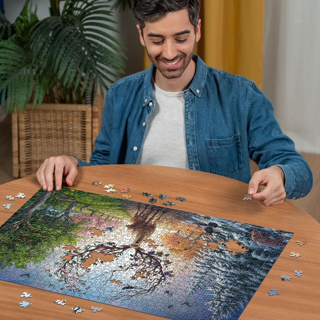 Ravensburger Puzzle 12001088 – Der magische Hirsch und die vier Jahreszeiten – 1000-teiliges Puzzle für Erwachsene ab 14 Jahren Puzzle Naty Shop