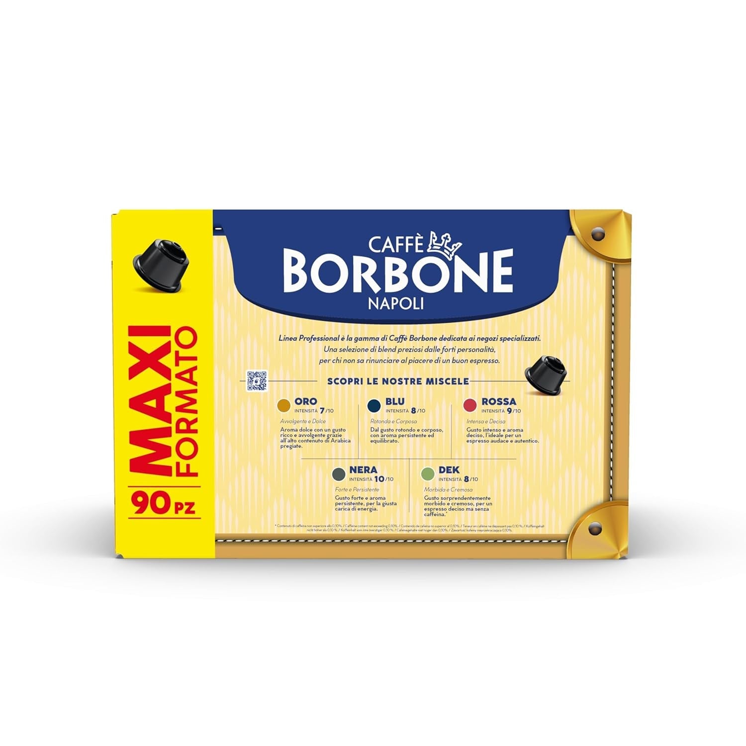 Caffè Borbone Blue Kaffeemischung – 90 Kapseln – kompatibel mit Kaffeemaschinen der Marke Nescafè®* Dolce Gusto®*