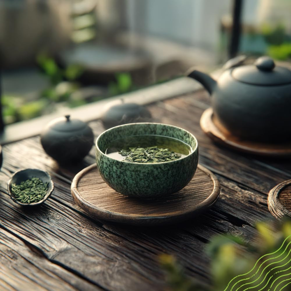 Naturalebio Japanischer Sencha-Tee – 200 g Bio-Grüntee – 100 % reiner und natürlicher Sencha-Grüntee – lose Blätter aus der ersten Ernte – Bio-Produkt aus Japan