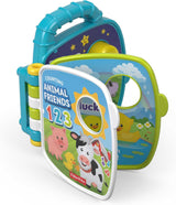 Fisher-Price Musical Animal Friends Songbook | Babyspielzeug ab 6 Monaten, 1 Jahr für Mädchen und Jungen | Kinderspielzeug | Musikbuch mit Sounds und Lichteffekten | Lernspielzeug (deutsch), GFP29 Jucarii Bebe Naty Shop