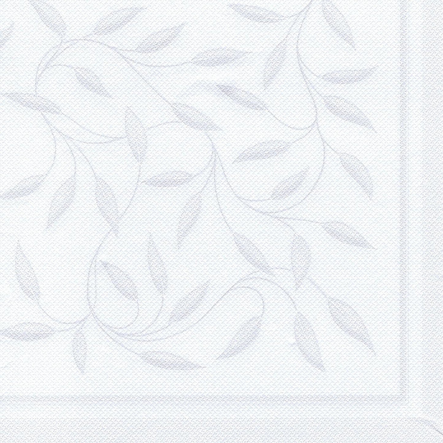 Papstar, 50 Servietten „ROYAL Collection“ 1/4 Falz 40 cm x 40 cm weiß „New Mediterranean“, #11652