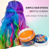 Temporäres grünes Haarfärbemittel – Haarfärbewachs, Haarton für Männer und Frauen, natürliche Haarpomade, Farbclip-Haarfärbewachs für verrückte Party-Haarfarbe (4,23 oz, grün) Naty Shop Haarfärbemittel
