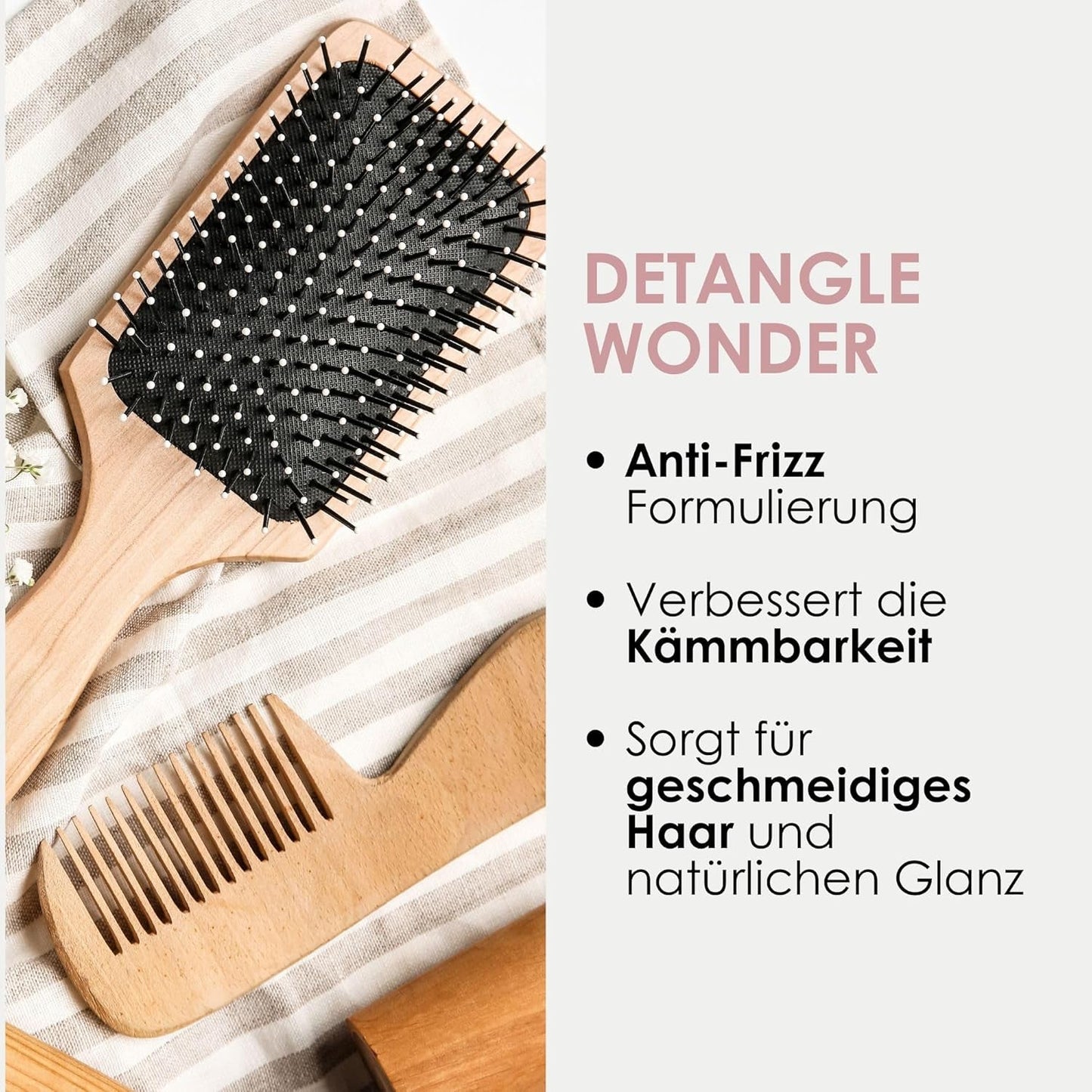 Jean & Len Knot Remover 2-Phasen Leave-In Conditioning Spray, für alle Haartypen geeignet, entwirrt das Haar und verbessert die Kämmbarkeit, frischer Duft, entwirrend, silikon- und parabenfrei, vegan, 100ml Entwirrungsprodukte Naty Shop