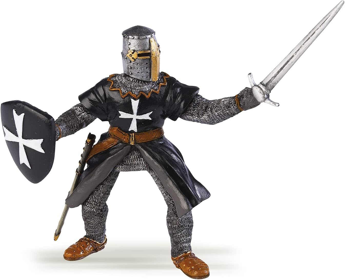 Papo -Handbemalt - Figuren -Mittelalter-Fantasy - Ritter von St. John mit Schwert-39938-Sammelobjekt-Für Kinder - Geeignet für Jungen und Mädchen - Ab 3 Jahren Actionfiguren Naty Shop Standardtitel