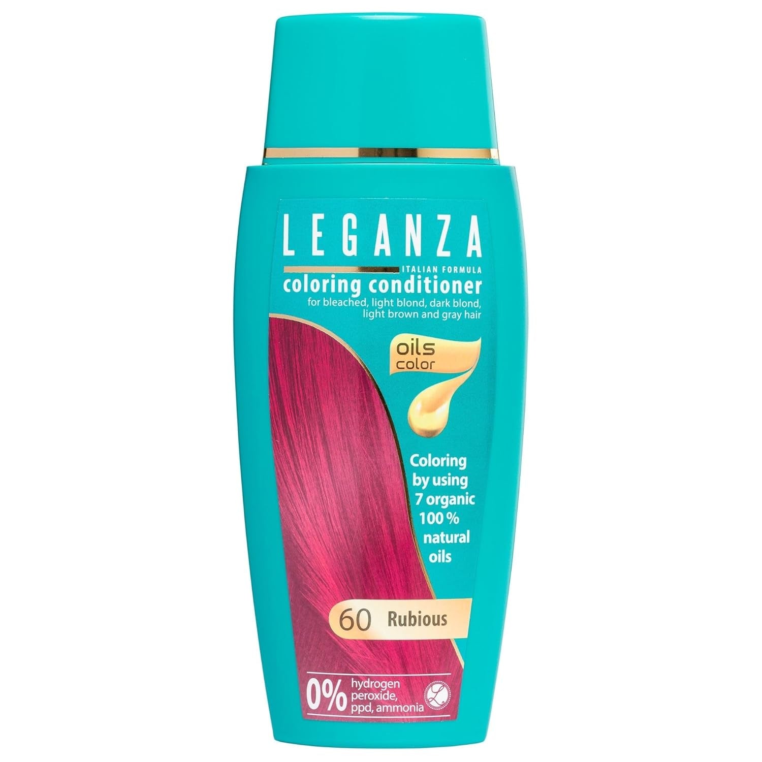 Leganza Natural Balm Haarfärbemittel Farbe 71 Café Latte | Haarfärbemittel ohne Ammoniak | Angereichert mit 7 natürlichen Ölen | 150 ml Naty Shop 60 Rubious Haarfärbemittel