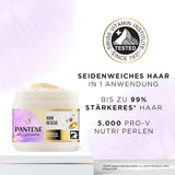 Pantene Pro-V Silky & Glowing Hair Rescue intensive Haarmaske mit Biotin und Keratin Reconstruct 300 ml. Hilft bei der Reparatur von trockenem, geschädigtem oder gesträhntem Haar. Naty Shop Haarmaske