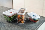 ZWILLING FRESH & SAVE CUBE Box, Größe 2M, modulare und stapelbare Aufbewahrungsbox, hermetische und entleerbare Aufbewahrung, spülmaschinenfest, transparente Frischhalteboxen Naty Shop