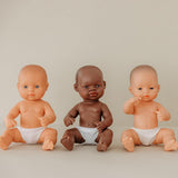 Miniland Babypuppe, afrikanischer Junge, 32 cm, anatomisch korrekt