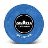 Lavazza A Modo Mio Dek Cremoso, 256 Kaffeekapseln, für entkoffeinierten Espresso mit aromatischen Noten von Mandeln und Candidis, 100 % Arabica, Intensität 7/13, mittlere Röstung, 16 Packungen