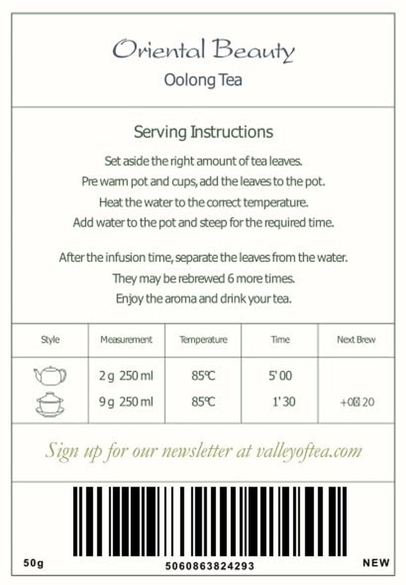 Oriental Beauty Taiwan Oolong-Tee – Dongfang Meiren Taiwanesischer Tee – Wu Long White Tips oder Blue Tea Wu Long Tea Orientalischer Blauer Tee Blauer Tee Olong-Tee Olong-Tee Bio-Oolong-Tee Olong-Tee