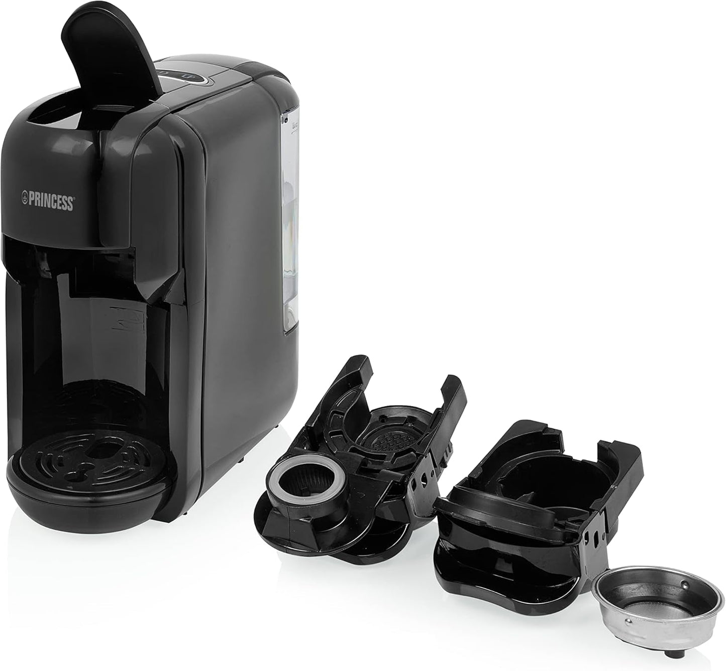 Princess Espressor 249452 – Für Nespresso™-, Dolce Gusto- und ESE-Kapseln – 19 bar italienische Pumpe – 0,6 l – 1450 W