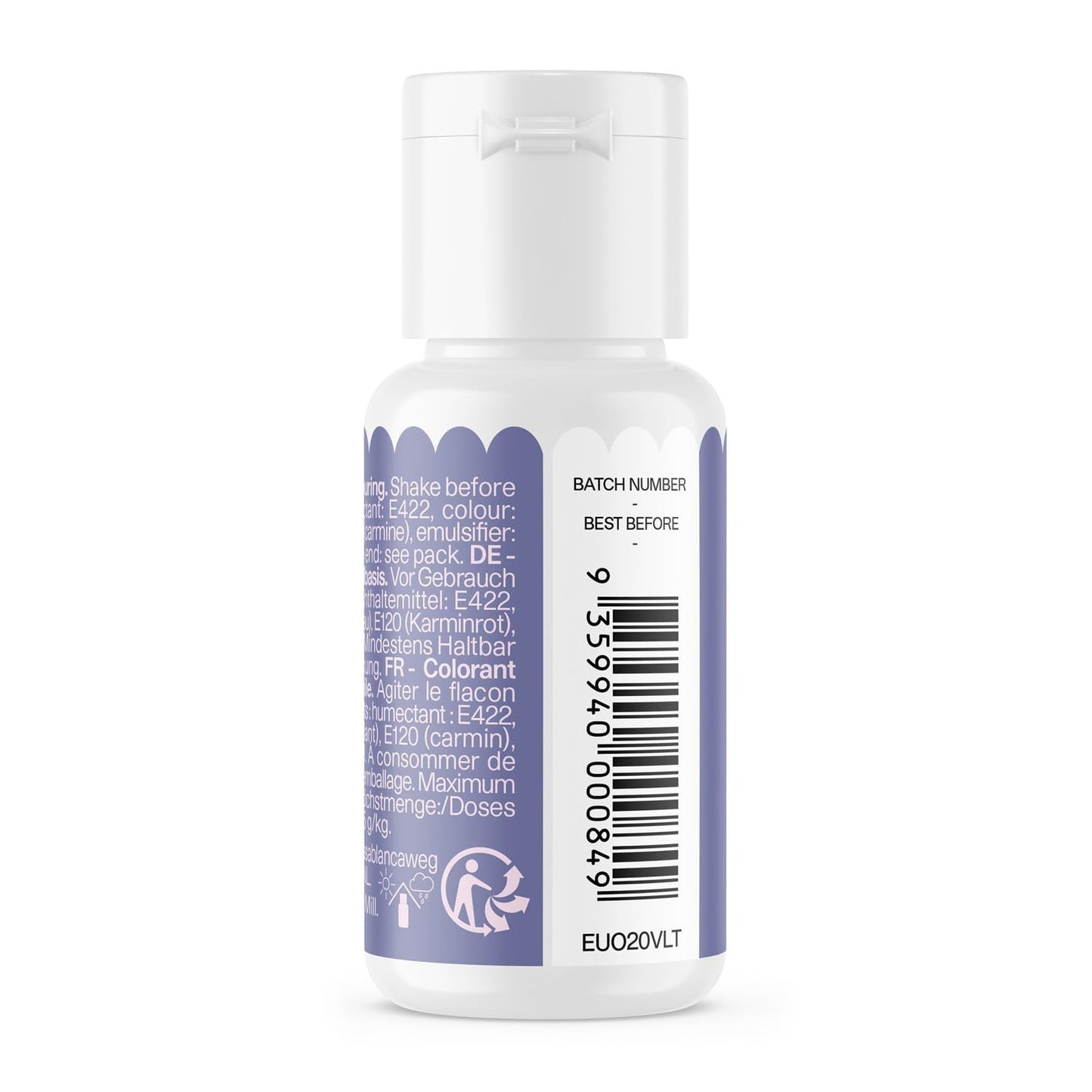 Lebensmittelfarbe auf Ölbasis Color Mill Blend Violett – Lebensmittelfarbe für Schokolade, Fondant, Muffins, Kuchen, Backen, Makronen – Lebensmittelfarbe zum Dekorieren von Kuchen – 100 ml