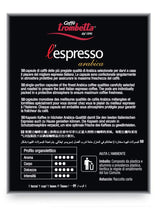 Caffè TROMBETTA L'Espresso, Italienischer Kaffee Nespresso kompatible Kapseln. Aus 100% Arabica mit einem vollmundigen und körperreichen - 50 Kapseln, 50 Stück (1er Pack)