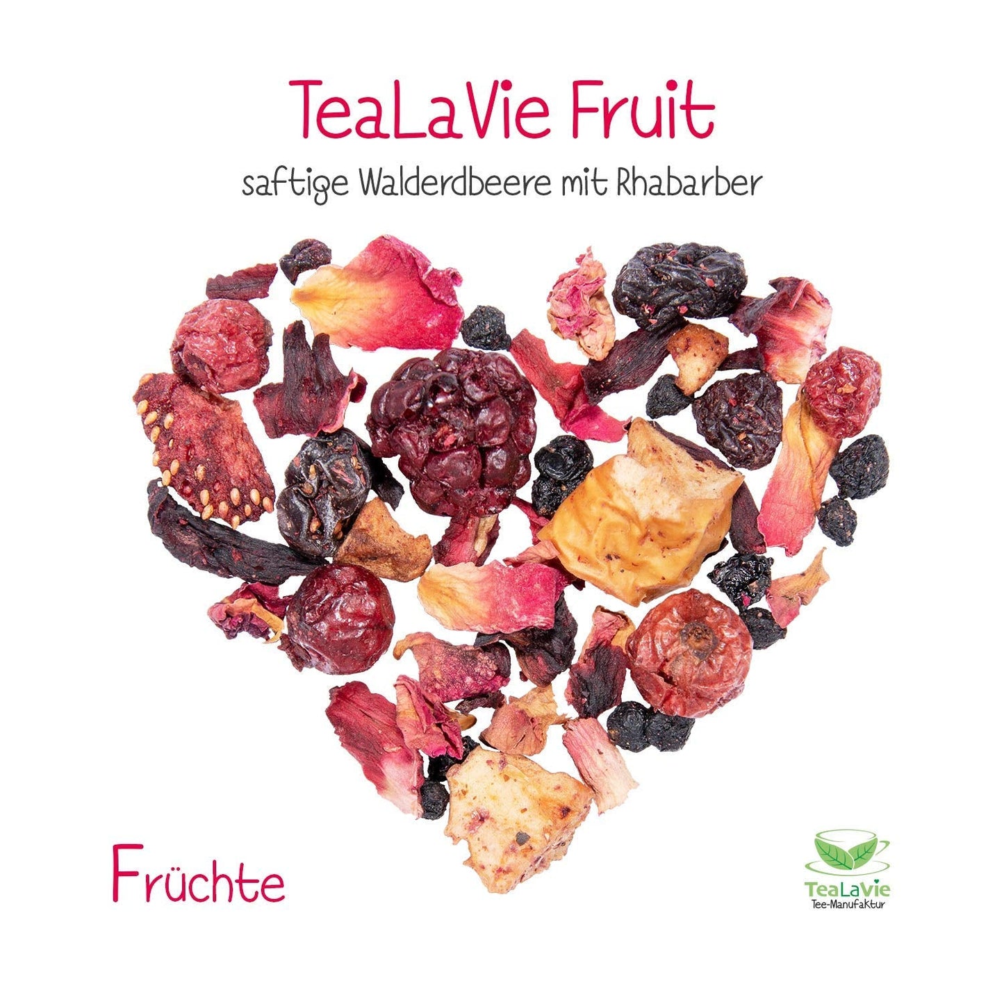 Tealavie – Tee für Kinder ohne Zucker – Walderdbeeren und Rhabarber (200 g) Tealavie Fruit – Loser Früchtetee