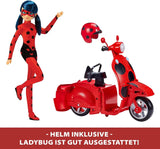 Bandai – Miraculous Ladybug – Miraculous Switch’n Go Scooter + 26 cm große Gelenkpuppe Ladybug Lucky Charm – P50668