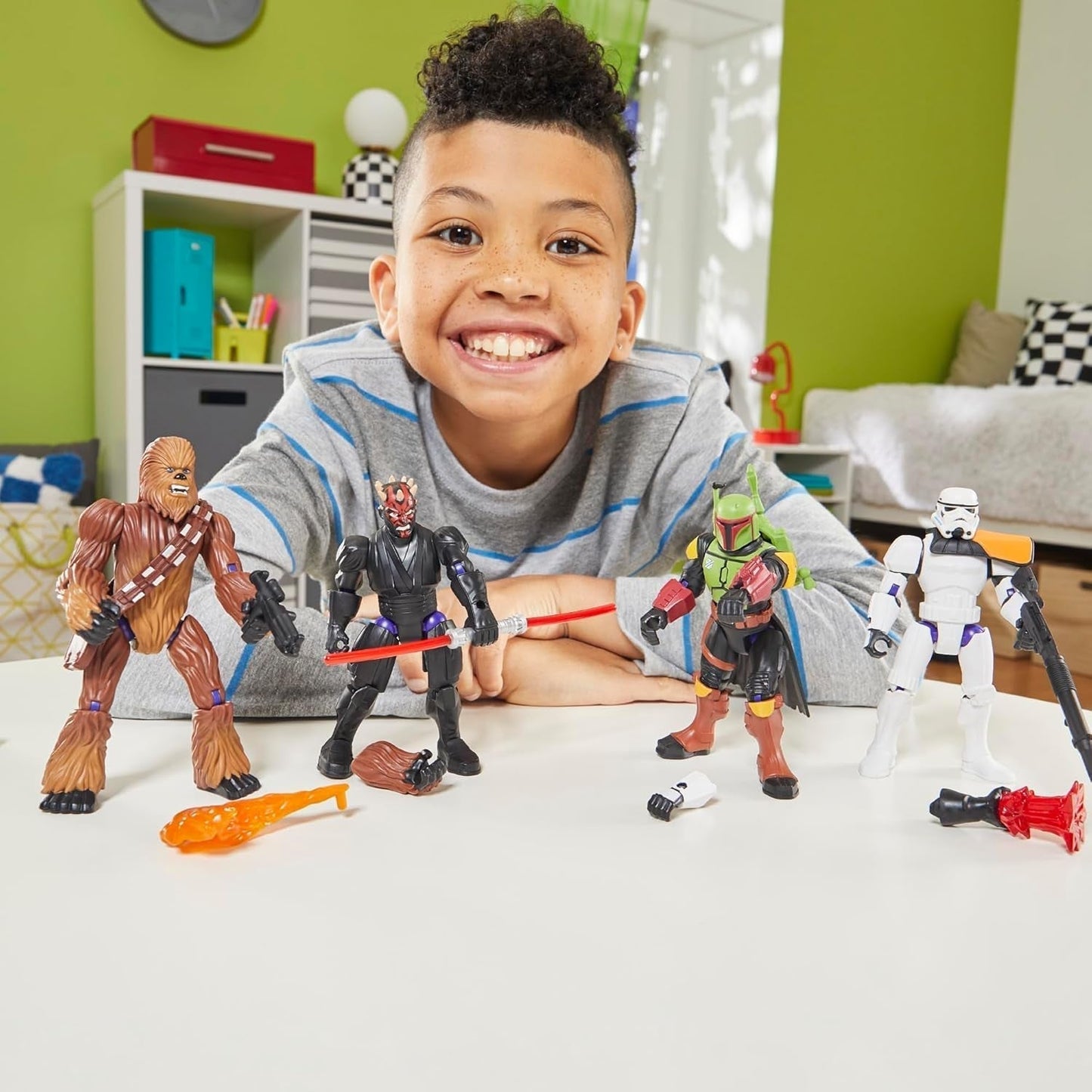Star Wars Mixmashers Boba Fett Anpassbare Mix-and-Match-Actionfiguren und Zubehör Actionfiguren Naty Shop