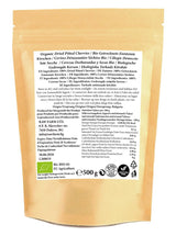 500 g getrocknete Bio-Kirschen, ohne Kerne, ohne Zusatzstoffe, Süßungsmittel und Konservierungsstoffe. Dehydrierte Produkte Naty Shop