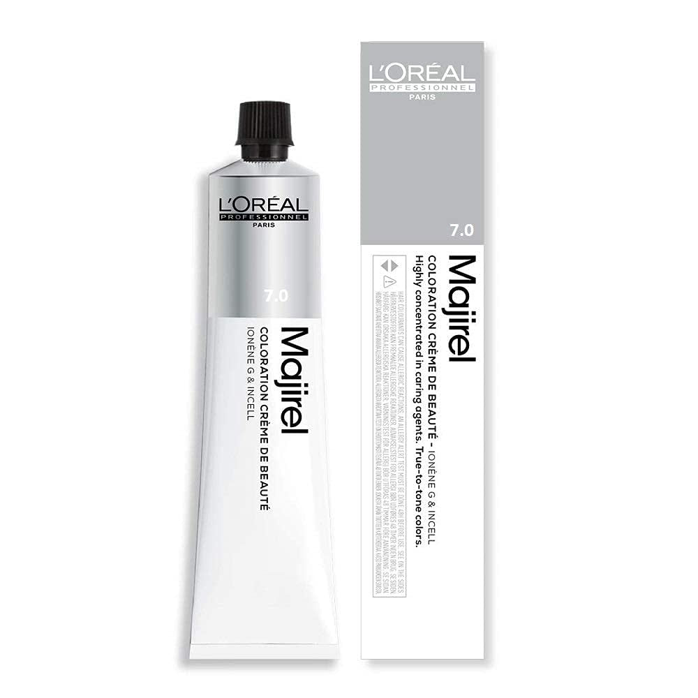 L'Oréal Professionnel Majirel 5 Hellbraun, 50 ml aromatisierte Haarfarbe Naty Shop 7.0 Blond mittelintensiv 50 ml (1 Packung)