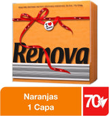 Renova Papierservietten, Red Label Orange – 70 Servietten