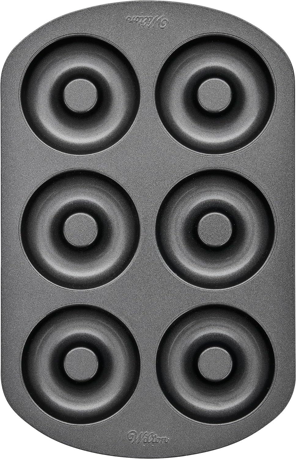 Wilton Donut-Backform Mit 12 Mulden Donutform, Hochwertige Donut Backform Mit Antihaftbeschichtung Für 12 Mini-Donuts, Spülmaschinenfest Formen und Tabletts zum Backen Naty Shop L
