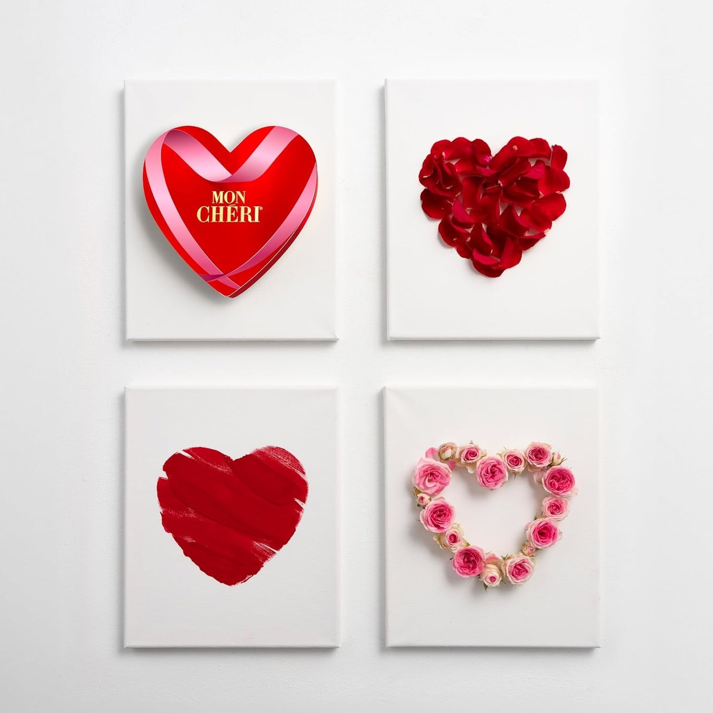 Ferrero Mon Chéri Heart – Schokoladengeschenk zum Valentinstag für Sie und Ihn – Knusprige Schokolade, fruchtiger Likör und aromatisierte Kirschen – Für Valentinstag, Muttertag und Ostern – 1 Packung à 147 g