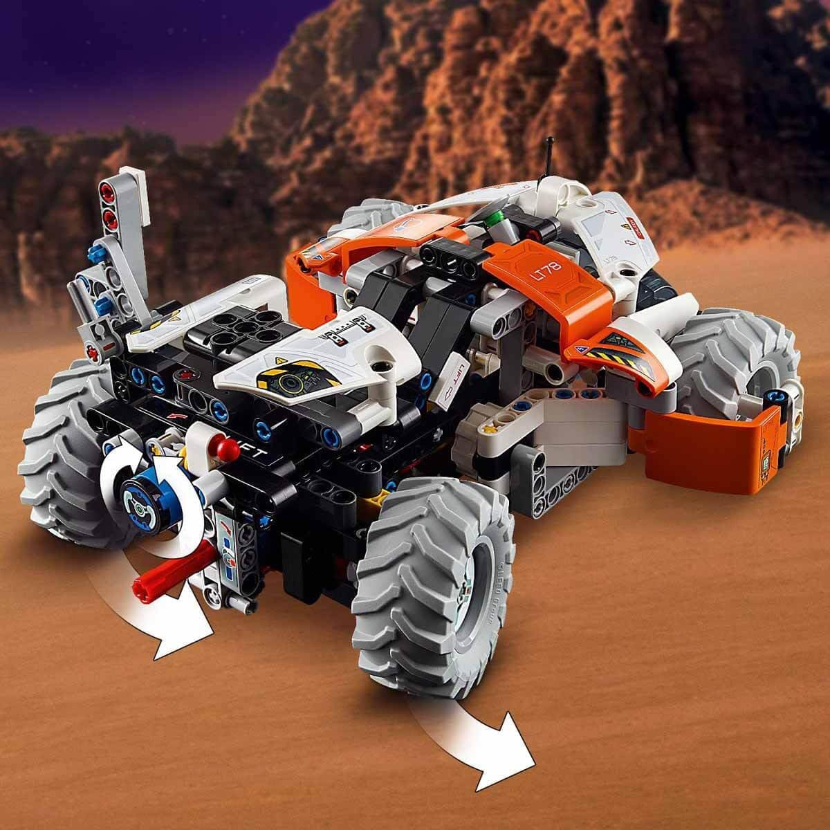 LEGO Technic LT78 Raumtransportfahrzeug, Weltraumbauset für Erkundungsreisen und Weltraumabenteuer, fantasievolles Spielerlebnis für Jungen und Mädchen, Geschenk für Kinder ab 8 Jahren 42178 Bausets Besuchen Sie den LEGO-Store