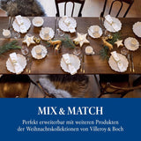 Villeroy & Boch Toy's Delight Royal Classic 8-teiliges Geschirrset, spülmaschinen- und mikrowellengeeignet, weiß, Teller, 4-Personen-Geschirrset, Weihnachtsgeschirr, Spielzeug, Premium-Porzellan